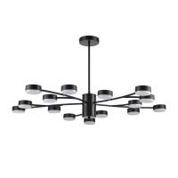 8117/15 COMFI LN25 195 черный, металл Люстра LED GX53 15*7W 220V TORINA