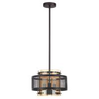 8007/3 MODERNI LN25 251 черный/черный, золотой металл/металл, стекло Подвесной светильник Е14 3*40W 220V Zarina