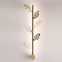 5445/5WL L-VISION ODL_EX25 75 матов.золото/дымч/прозрачн/коньячн/бензинов./металл/стекло Настенный светильник LED*5W 3000K 220Лм LISTVA