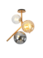 9932/3-BrClAmbSm Люстра потолочная бронза E14x3 ELVAN