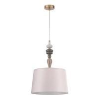 5040/1 CLASSIC ODL24 441 античн.бронза/беж.абажур/металл/керамика Подвес E27 1*60W HOMI