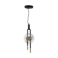 5407/12L MODERN ODL_EX24 135 черный/золотой/металл/стекло Подвес LED 12W 3000K 1005Лм MAGNET