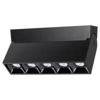 358322 OVER NT19 380 черный Светильник накладной IP33 LED 4000К 25W 110-265V EOS