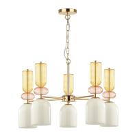 4589/5 MODERNI LN22 97 золотой Люстра E27 5*40W 220V GILLIAN