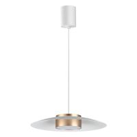 358895 OVER NT22 386 белый/золото Светильник накладной светодиодный, провод 2м IP20 LED 4000К 18W 220-240V PILZ