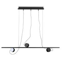 6600/21L HIGHTECH ODL23 255 черный/металл Подвесной светильник IP20 LED 21W 1590Лм плафоны на магните 3000K NERA