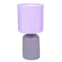 8220/1T MODERNI LN25 385 сиреневый, керамика/текстиль Настольная лампа Е27 1*60W 220V NIANA