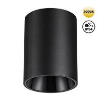 359422 OVER NT24 376 черный Светильник накладной влагозащищённый IP54 LED 15W 170-265V 3000К 1350Лм RECTE