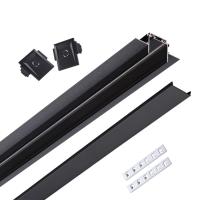 135199 SHINO NT23 172 черный Низковольтный шинопровод для встраиваемого монтажа в ГКЛ 2м IP20 48V SMAL