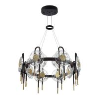 5407/92L MODERN ODL_EX25 135 черный/золото/металл/стекло Люстра LED 92W 3000K 8990Лм MAGNET