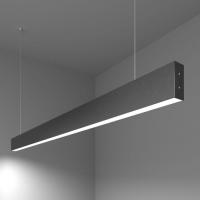 Светильник светодиодный подвесной линейный 4000К  50х32 2000мм черный