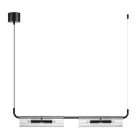 6561/4 SUSPENTIONI LN25 241 черный/прозрачный/металл/стекло Подвес G9 4*20W 220V TORONTO