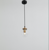 171/1P-BkGl Подвес черный-золотой E27x1 ELVAN