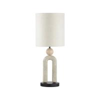 5410/1T MODERN ODL_EX23 167 черный матов./бежевый металл/полирезин/ткань Настольная лампа E27 1*60W BAGEL