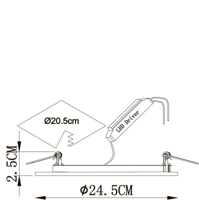 Встраиваемый светильник Arte Lamp RIGEL