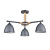8096/3C MODERNI LN25 267 серый/серый металл, дерево/металл Люстра потолочная Е27 3*60W 220V COLANGE
