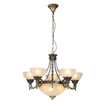 161/8-E27-Br Люстра подвесная бронза ELVAN