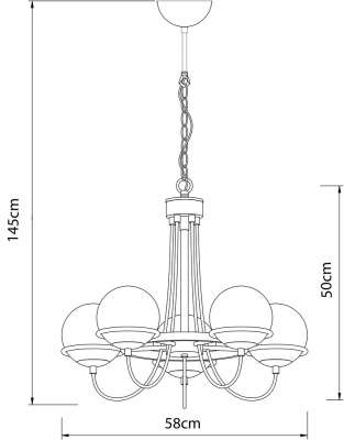 Подвесная люстра Arte Lamp BERGAMO