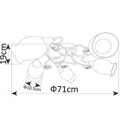 Потолочная люстра Arte Lamp MUGHETTO
