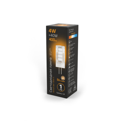 Светодиодная лампа Gauss 4W 400Lm 2700K G4 107307104