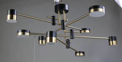 Люстра  подвесная ZORTES LUNAR ZRS.1805.08, Мощность - 80Вт, Тип лампы: LED, В -380мм / Ш - 1000мм / Ш - ø1000мм