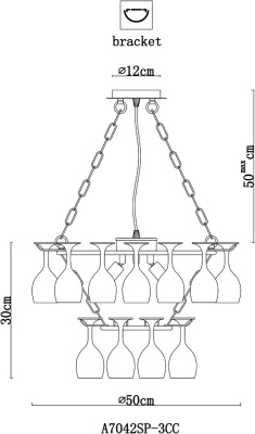 Подвесная люстра Arte Lamp BANCONE