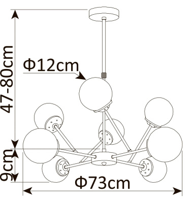 Люстра на штанге Arte Lamp ARANCIA