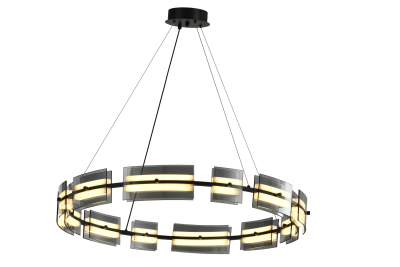 Люстра  подвесная ZORTES LOFT ZRS.1802.80, Мощность - 40Вт, Тип лампы: LED, В -1500мм / Ш - ø800мм / Г - 800мм