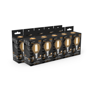 Светодиодная лампа Gauss Шар 13W 1100Lm 2700K E14 105801113