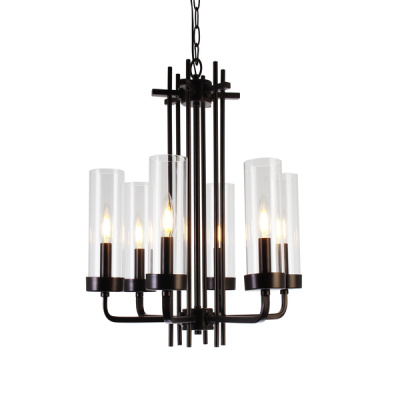 61001/6-Bk Люстра подвесная E14x6 ELVAN