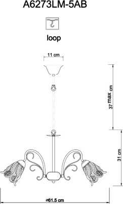 Подвесная люстра Arte Lamp FIORITA