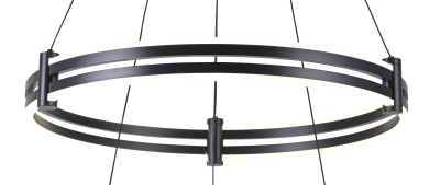 Подвесной светильник Zortes DUBLE-R ZRS.30514.09, Мощность - 125Вт, Тип лампы: LED, В -1500мм/350мм / Ш - Ø400мм+600мм