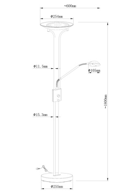 Торшер Arte Lamp DUETTO