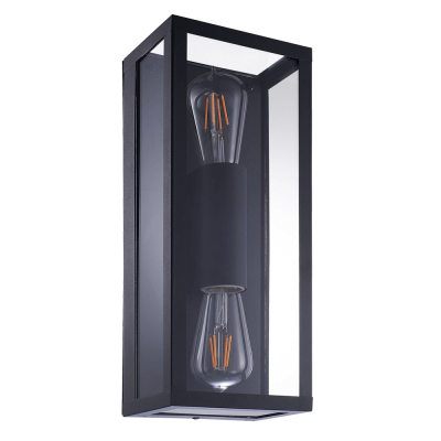 Уличный настенный светильник Arte Lamp Belfast A4569AL-2BK