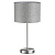 8251/1T MODERNI LN25 000  никель/серый, металл/текстиль Настольная лампа Е27 60W 220V NIKKI
