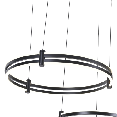 Подвесной светильник Zortes DUBLE-R ZRS.27510.03, Мощность - 228Вт, Тип лампы: LED, В -1500мм/350мм / Ш - Ø400мм+600мм+800мм