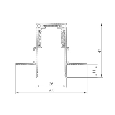 Комплектующие для трековых светильников FERON CABM1001