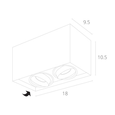 Точечный накладной светильник Arte Lamp PICTOR