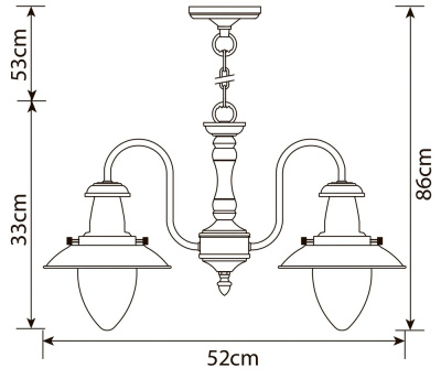 Подвесная люстра Arte Lamp FISHERMAN