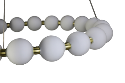 Люстра  подвесная ZORTES KRANZ ZRS.1585.21, Мощность - 100Вт, Тип лампы: LED, В -1580мм / Ш - 735мм / Ш - ø730мм