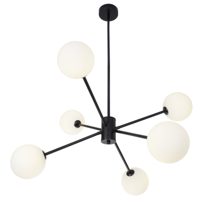 Cветильник на штанге Zortes Ragy ZRS.1883.6, Мощность - Зависит от лампы, Тип лампы: E14, В -400мм / Ш - ᴓ700мм