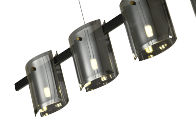 Люстра  подвесная ZORTES RONY ZRS.1209.01, Мощность - 50Вт, Тип лампы: G9, В -1500мм / Ш - 1200мм / Г - 170мм