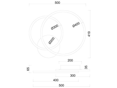 Потолочная светодиодная люстра Arte Lamp Sierra A2211PL-2WH