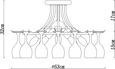 Потолочная люстра Arte Lamp BANCONE