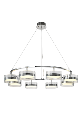 Люстра  подвесная ZORTES DONUT ZRS.1802.08, Мощность - 96Вт, Тип лампы: LED, В -1650мм / Ш - ø1050мм