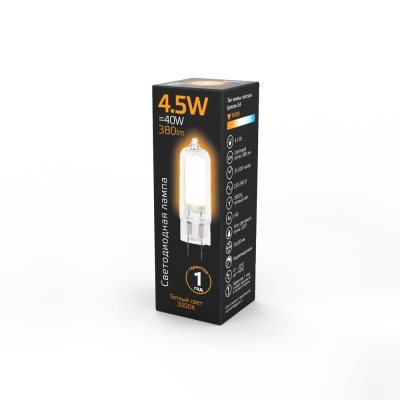 Светодиодная лампа Gauss 4,5W 380Lm 3000K G4 107807104