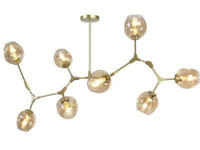 113/8-Gl Люстра подвесная золото E27x8 ELVAN