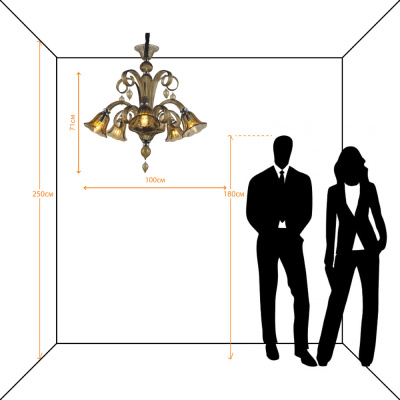 Люстра Arte Lamp CORNO