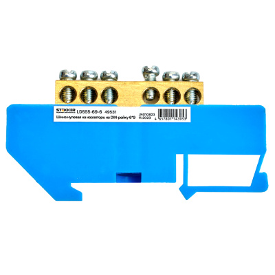 Шины N, PE, PEN, L, кросс-модули STEKKER LD555-69-6