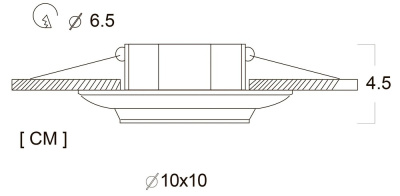 Точечный встраиваемый светильник Arte Lamp OCCHIO